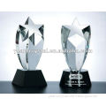 yiwu years crystal star carved trophy with black crystal base(R-0539
